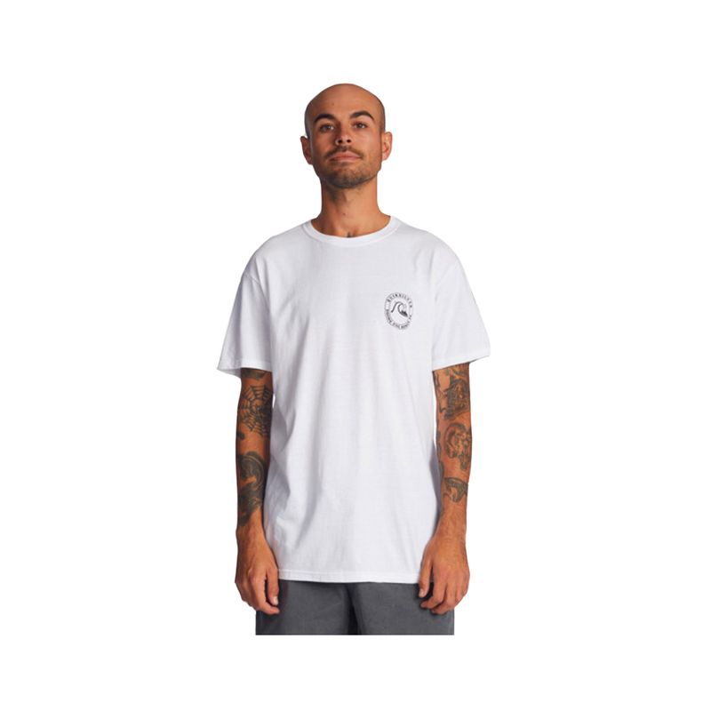 QUIKSILVER - Polera Hombre  Quiksilver Rolling Waves Blanco