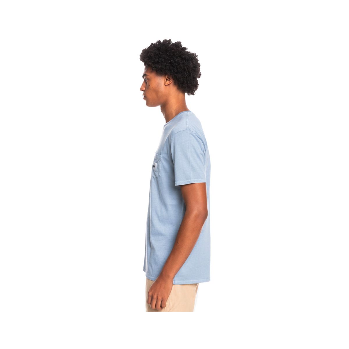 QUIKSILVER - Polera  Quiksilver Sub Mission Pocket Hombre Celeste