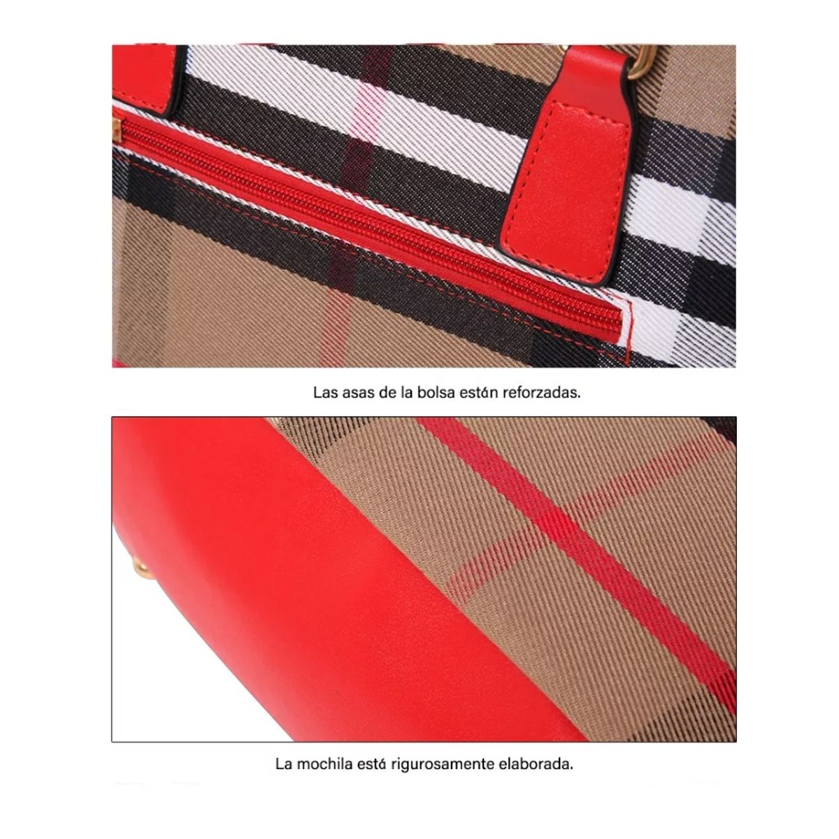 GENERICO - Set 6 Bolsas Mujer Cartera Estampada Moda