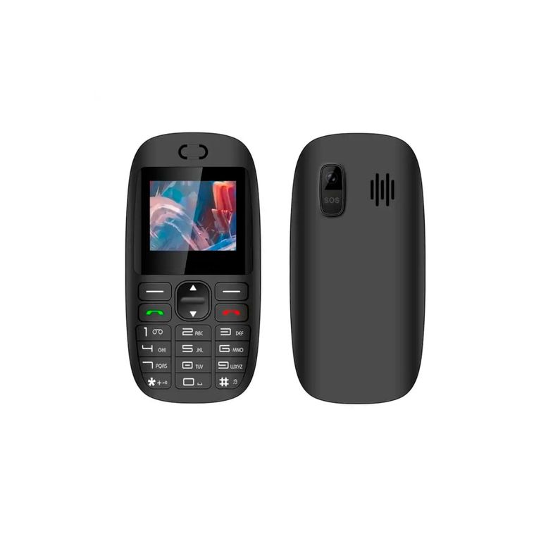TELEFONO SENIOR PANTALLA 1,77 DUAL SIM 4G BLACK