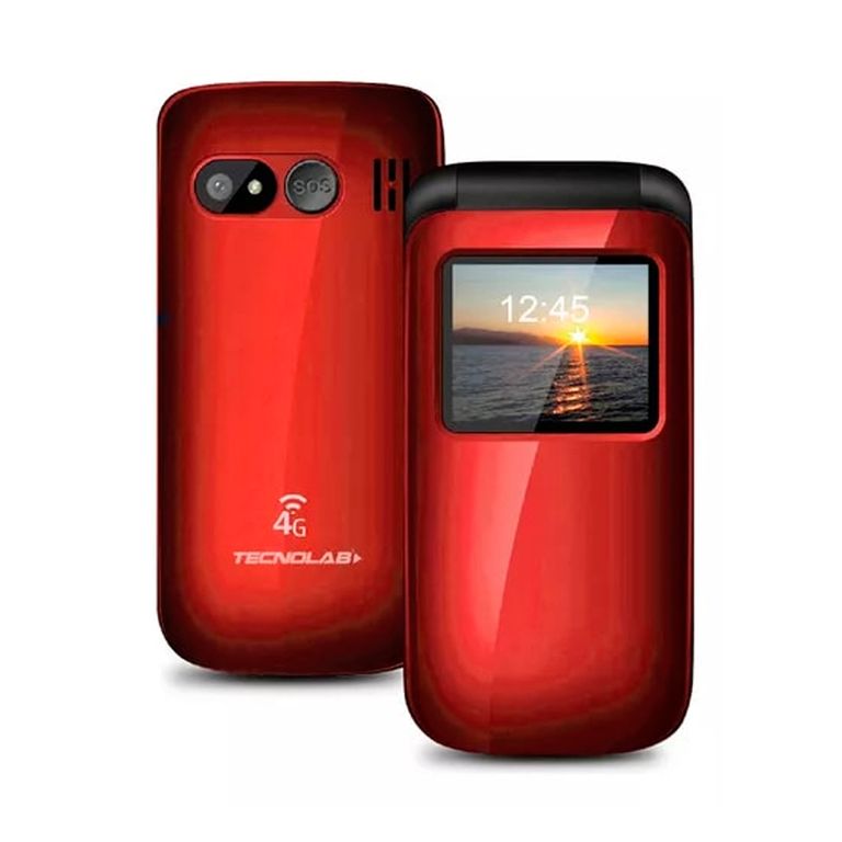 TELEFONO CELULAR 4G SENIOR ADULTO MAYOR TIPO ALMEJA RED TL456R