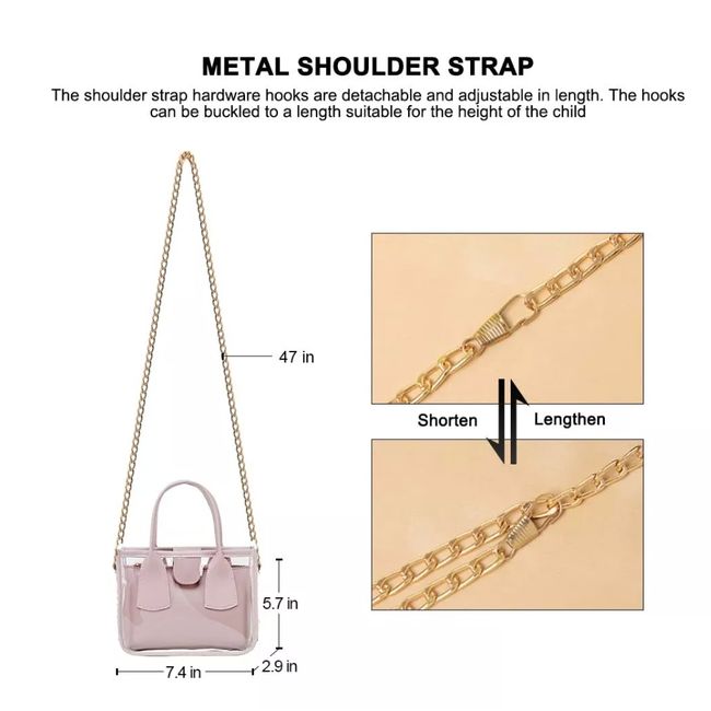 GENERICO - 2 En 1 ,bolsa De Hombro Transparente Bolso Para Mujeres