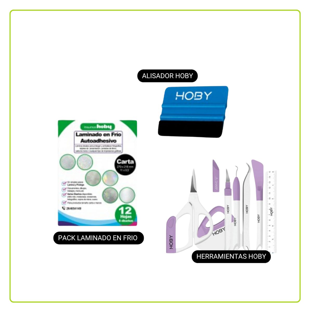 GENERICO - Laminado en Frio + Alisador + Herramientas Hoby OB22