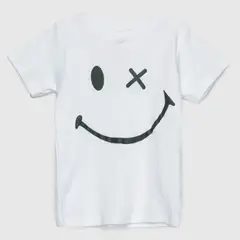 COYOTE KIDS - Polera blanca smile adulto algodón peruano - Blanco
