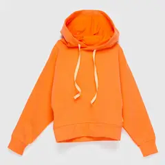 COYOTE KIDS - Polerón naranjo liso tiro corto adulto algodón peruano - Naranja