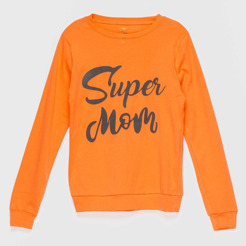 COYOTE KIDS - Polera naranja super mom algodón peruano - Naranja