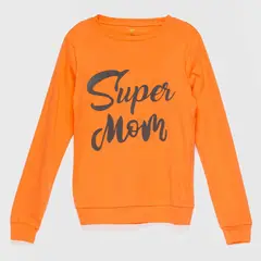COYOTE KIDS - Polera naranja super mom algodón peruano - Naranja