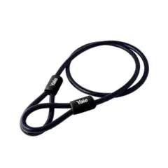 YALE - Cable de Seguridad Portatil Bicicleta 1.2Mts Negro