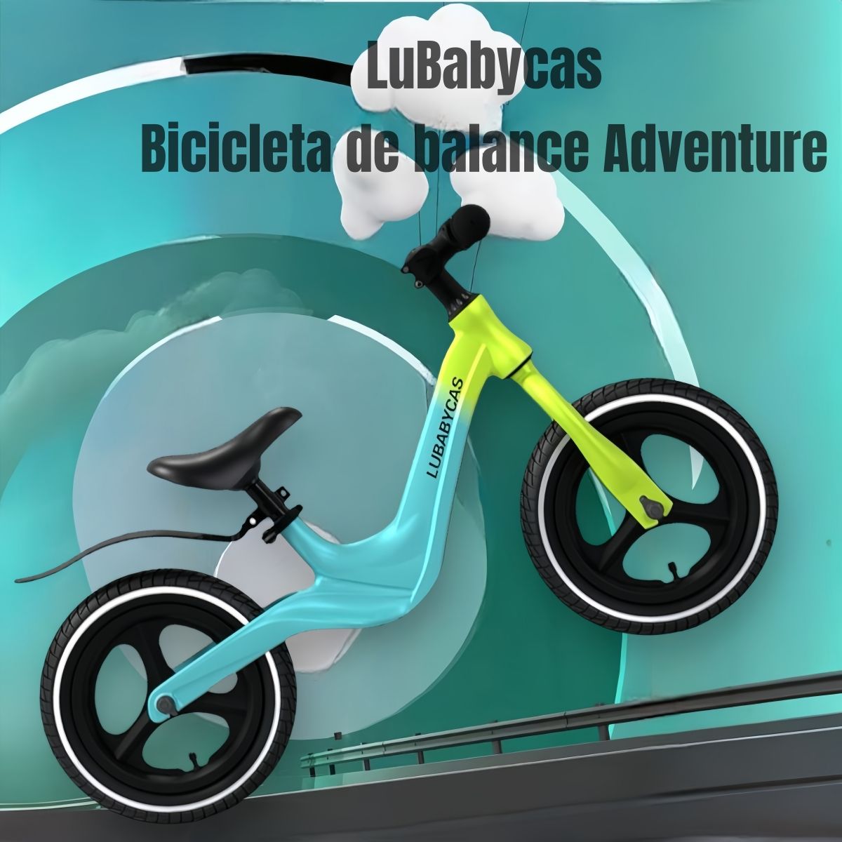 LUBABYCAS - Bicicleta Equilibrio Últra Resistente LuBabycas Rosada