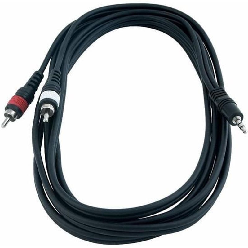 ROCKCABLE - RCL20904D4 BK CABLE AUDIO 2RCAMINI PLUG ST 3M ROCKCABLE