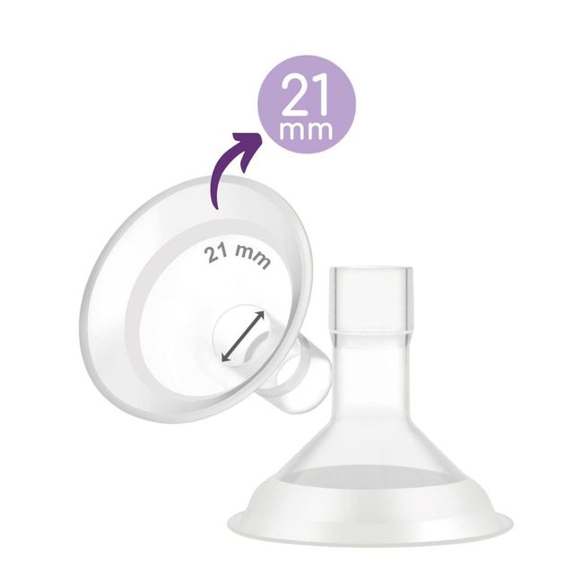 BABY POLLITO - Copas Borde Silicona para Extractor de leche Materna. Talla 21 mm