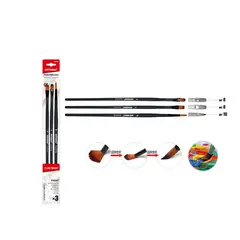 GENERICO - Set De 3 Pinceles N°8 y 10 3 Pcs