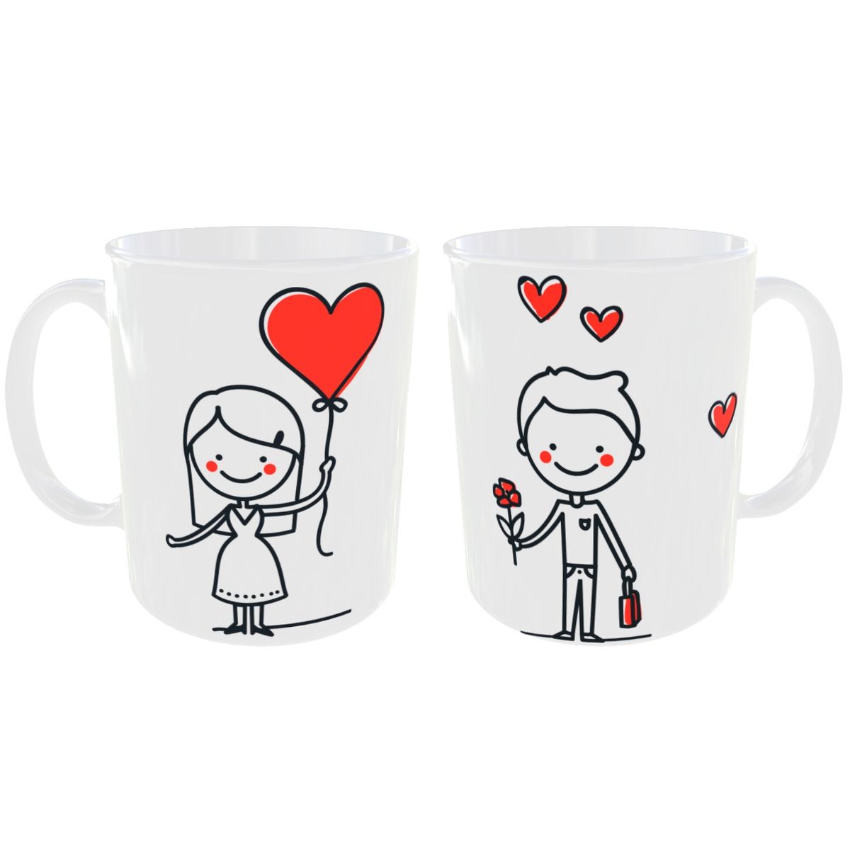 GENERICO - SET 2 TAZAS TODAVIA MUERO POR TI TODOS LOS DIAS