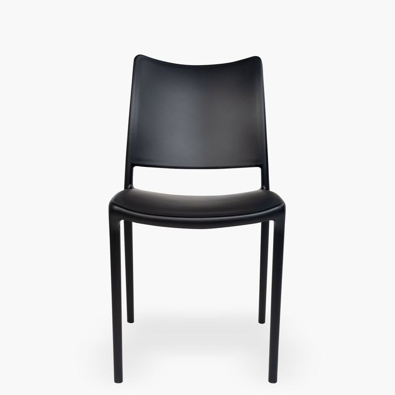 FORM DESIGN - Silla plastico terraza Todi Negro Form