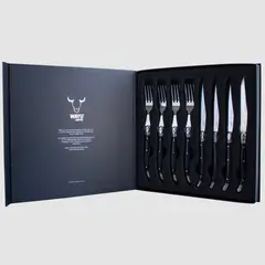 WAYU - Set cubiertos 8 pcs black