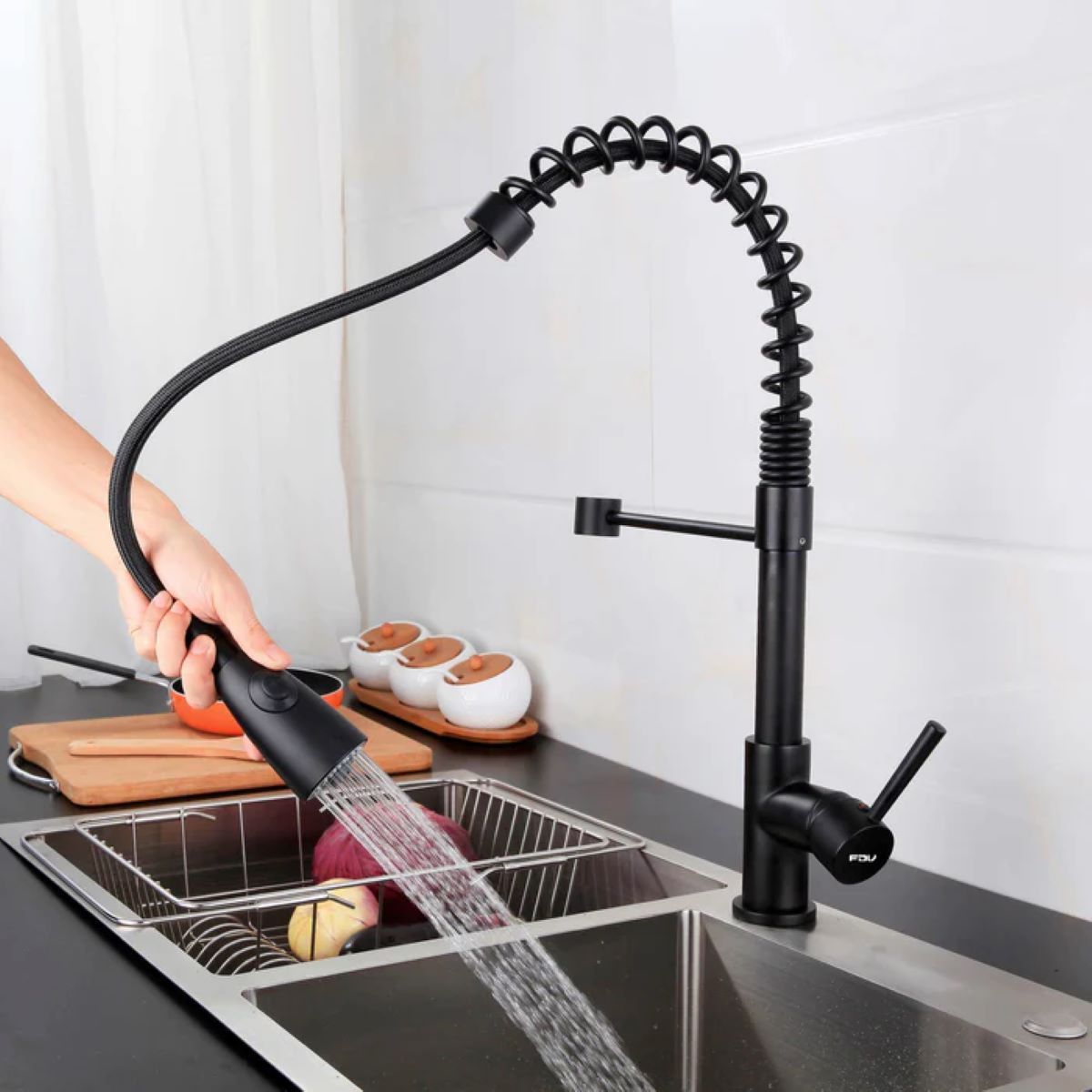 FDV - Grifería Top Pro Black Extensible