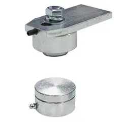 GENERICO - Juego de Quicios Pomel Con Rodamiento 60mm para Portón Batiente 550KG