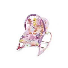 LUBABYCAS - Silla Nido Mecedora Vibración y Melodía Rosada