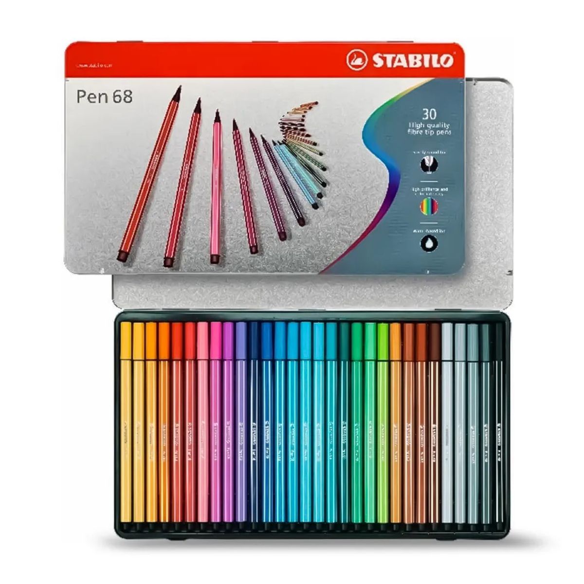 STABILO - Set Stabilo Pen Point 68 Punta Fina 30 Colores