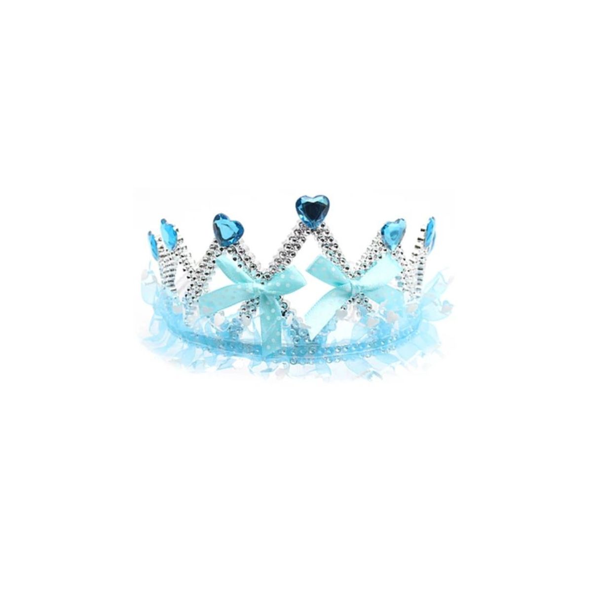 GENERICO - Corona Con Corazones Azulrosa 8x12Cm