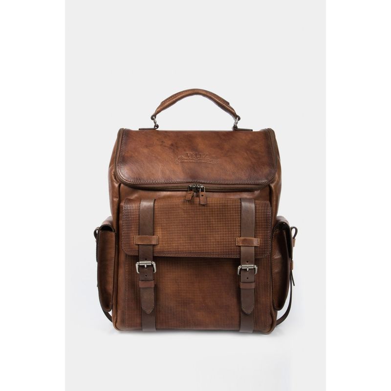 VELEZ - Vélez Morral New Archaeology Cuero Para Hombre Vintage Miel