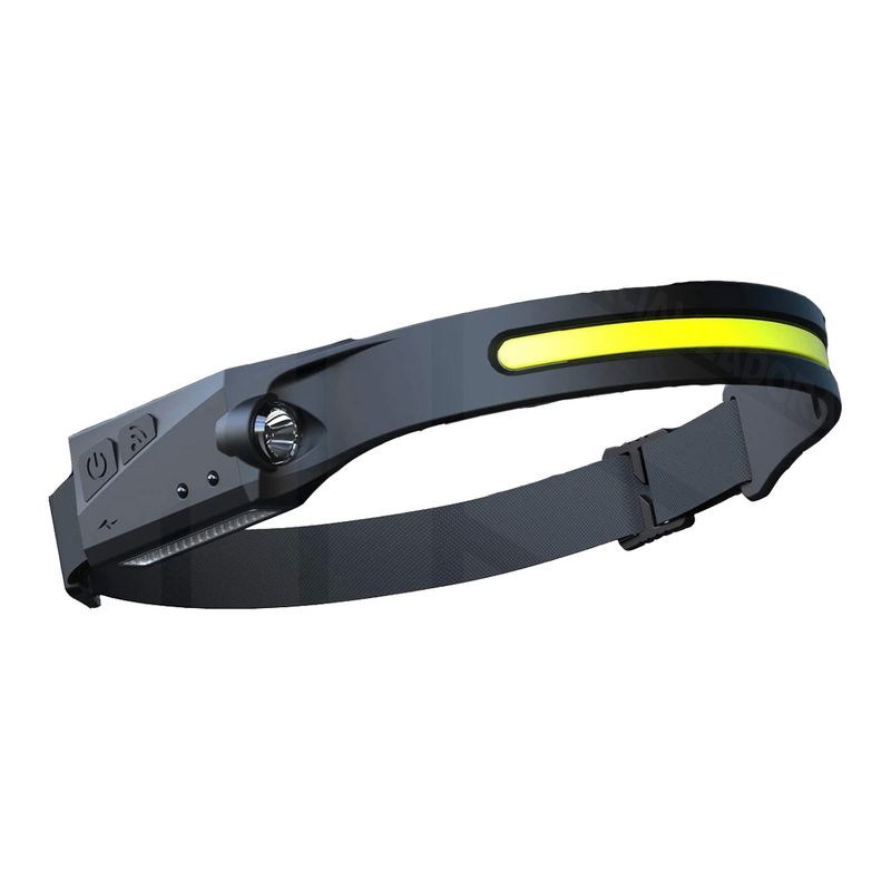 GENERICO - Linterna Frontal 2 en1 Para Casco De Minero Con Sensor