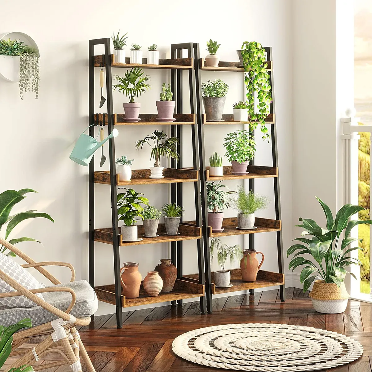 ELEMENT DESIGN - Estante de 5 Niveles 51x35x152 cm Marrón rústico