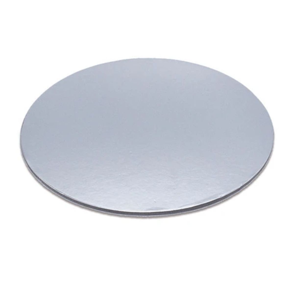 GENERICO - Base Redonda Gruesa Plata 25cm 5mm
