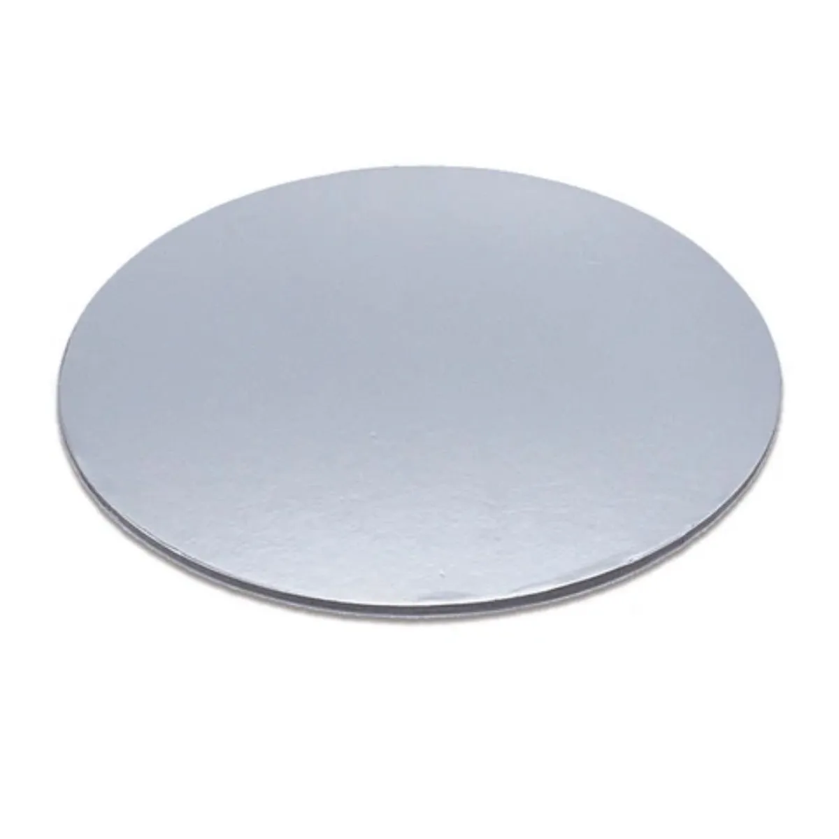 GENERICO - Base Redonda Gruesa Plata 25cm 5mm
