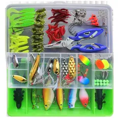 EDWINAYY - Kit De 101 Piezas De Se?uelo Cebo Moscas Anzuelos Para Pesca