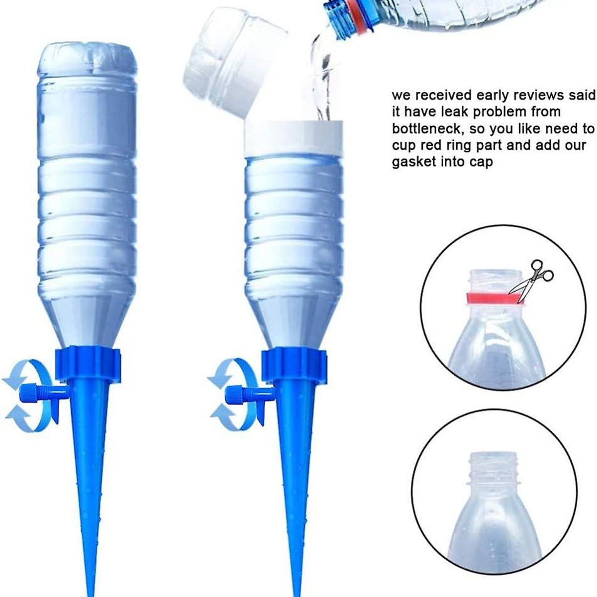 KUANGYE - 12x Estacas Riego Por Goteo Cultivo Plantas Indoor