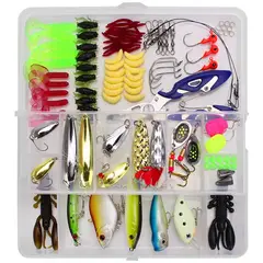 EDWINAYY - Kit De 101 Piezas De Se?uelo Cebo Moscas Anzuelos Para Pesca