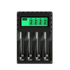 GENERICO - Cargador de Baterías recargables AA o AAA Pantalla LCD
