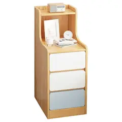 GENERICO - Mesa De Noche Estante 3 Cajones Almacenamiento Dormitorio