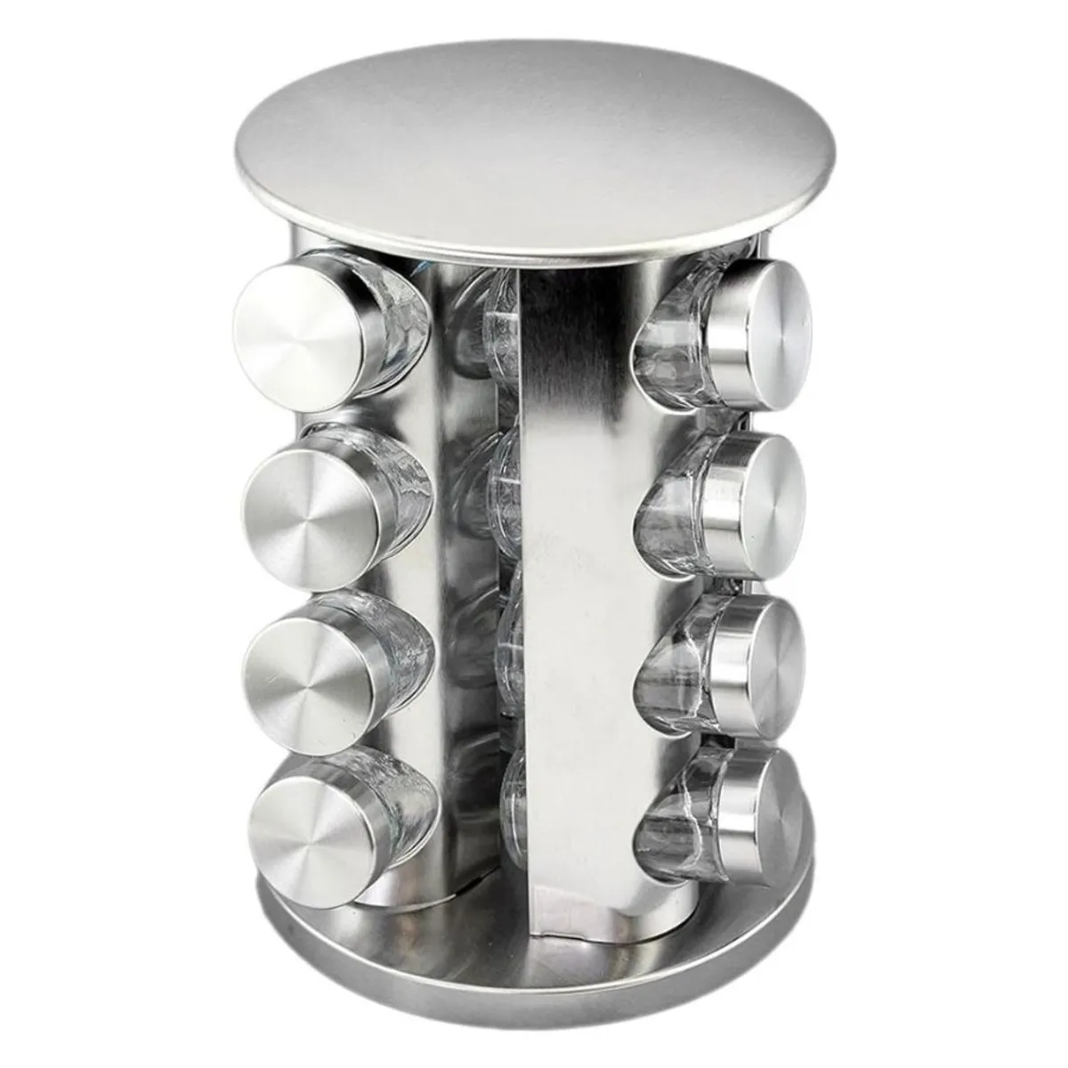 GENERICO - Soporte Condimentero 16 Tarros Giratorio Especias Hierbas