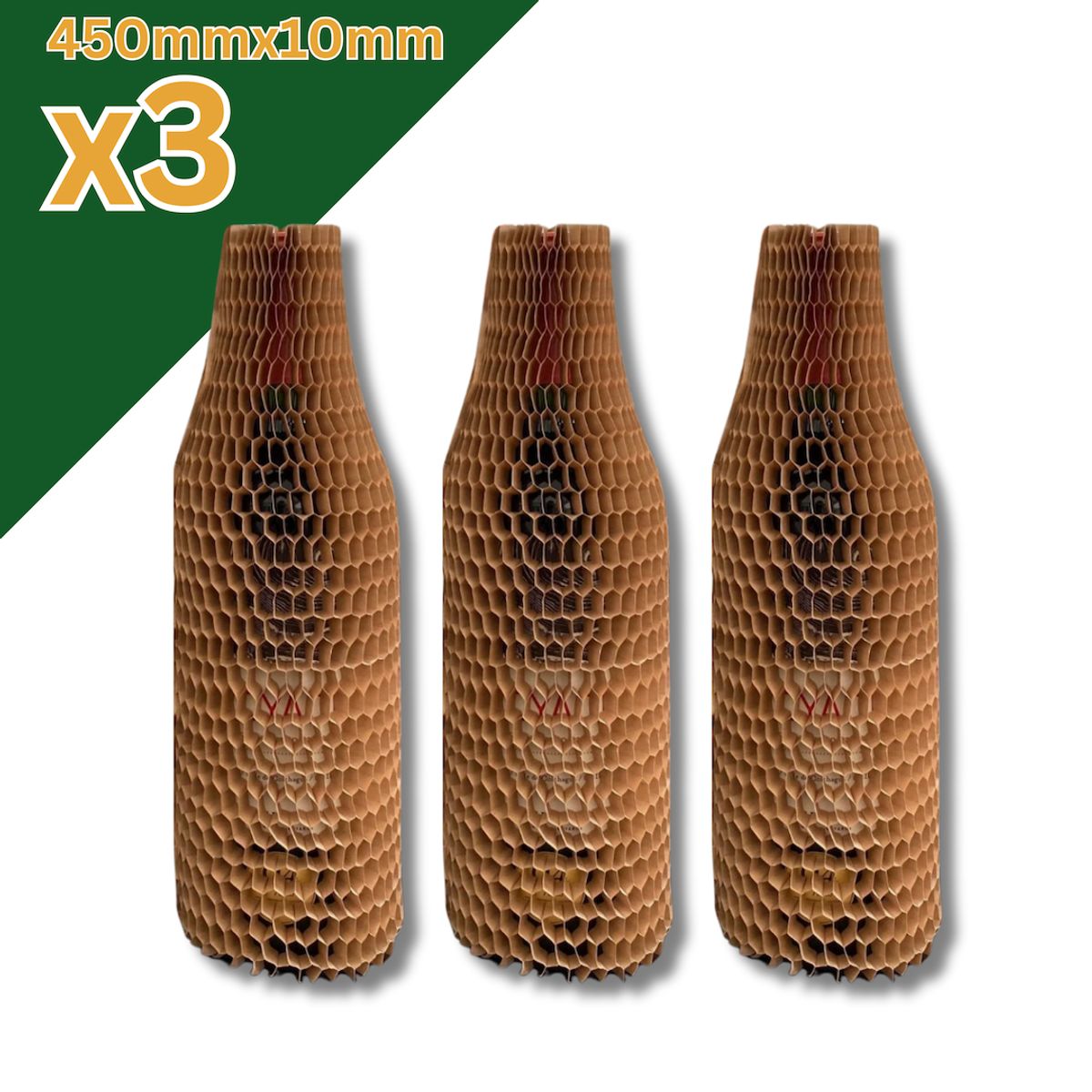 GENERICO - Pack De 3 Fundas De Papel Kraft Para Embalaje 450x10mm