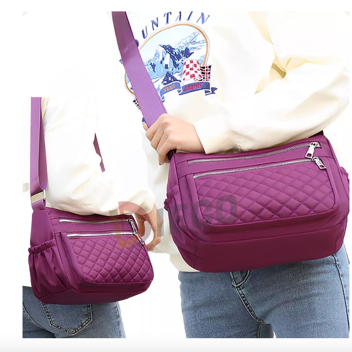 GENERICO - Bolso Cruzado Para Mujer Bandoleras Múltiples Bolsillos