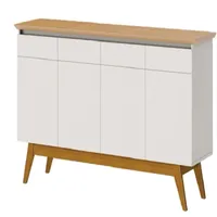 Buffet Classic Con 4 Puertas Blanco Caramelo