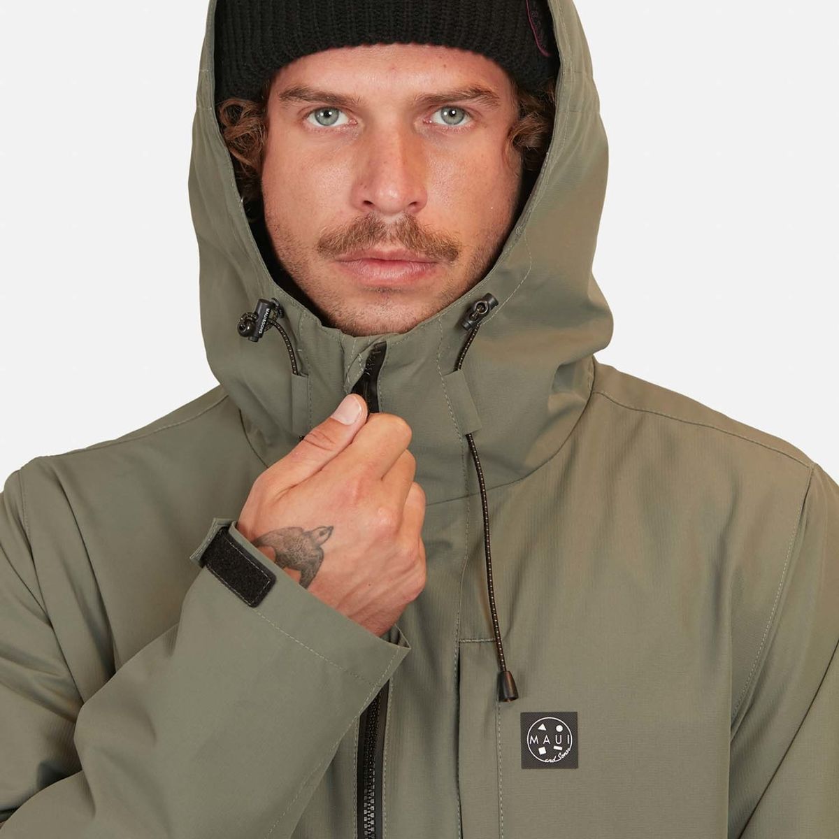 MAUI AND SONS - Casaca Maui Windbreaker Wahine Olivo Maui And Sons