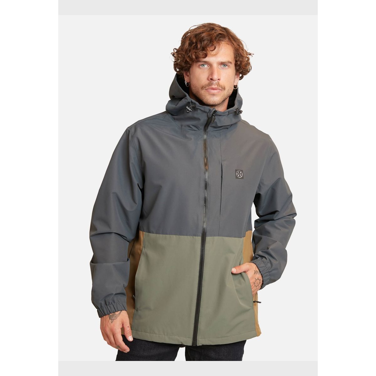 MAUI AND SONS - Casaca Maui Windbreaker Inoa Gris Oscuro Maui And Sons