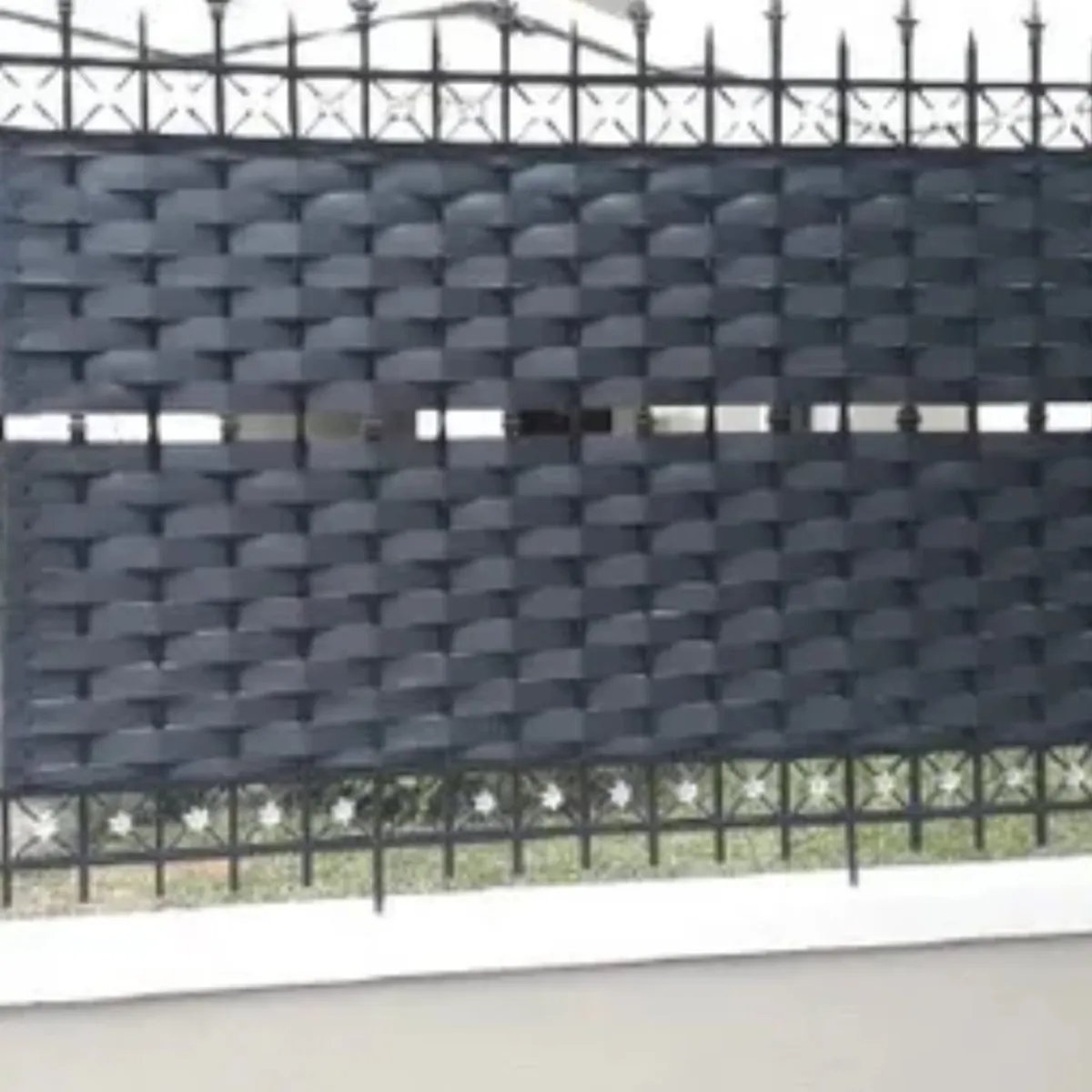 VALSTORE DECO Y DESIGN - Pack Cinta Valstore Poliprop Cubre Cerco Negro 9m2 ancho 50mm Incluye Broches