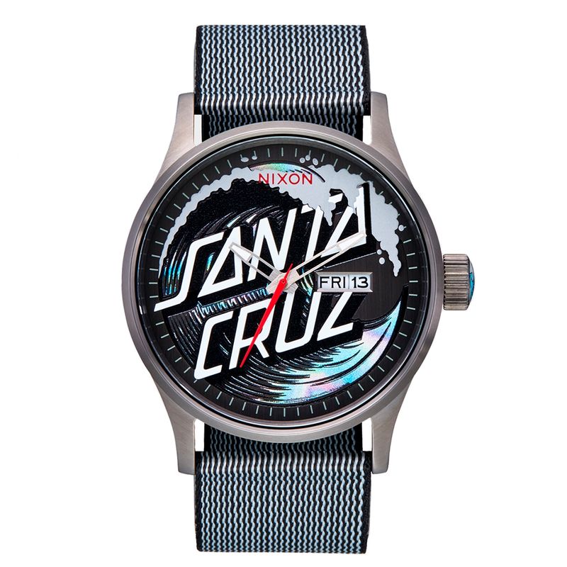 NIXON - Reloj Santa Cruz Sentry Gunmetal Wave Dot NIXON