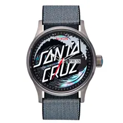 NIXON - Reloj Santa Cruz Sentry Gunmetal Wave Dot