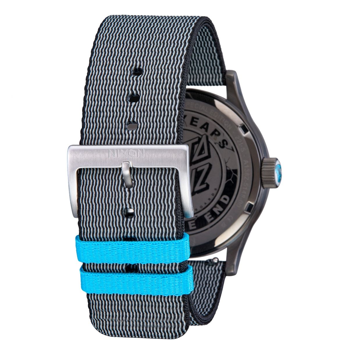 NIXON - Reloj Santa Cruz Sentry Gunmetal Wave Dot