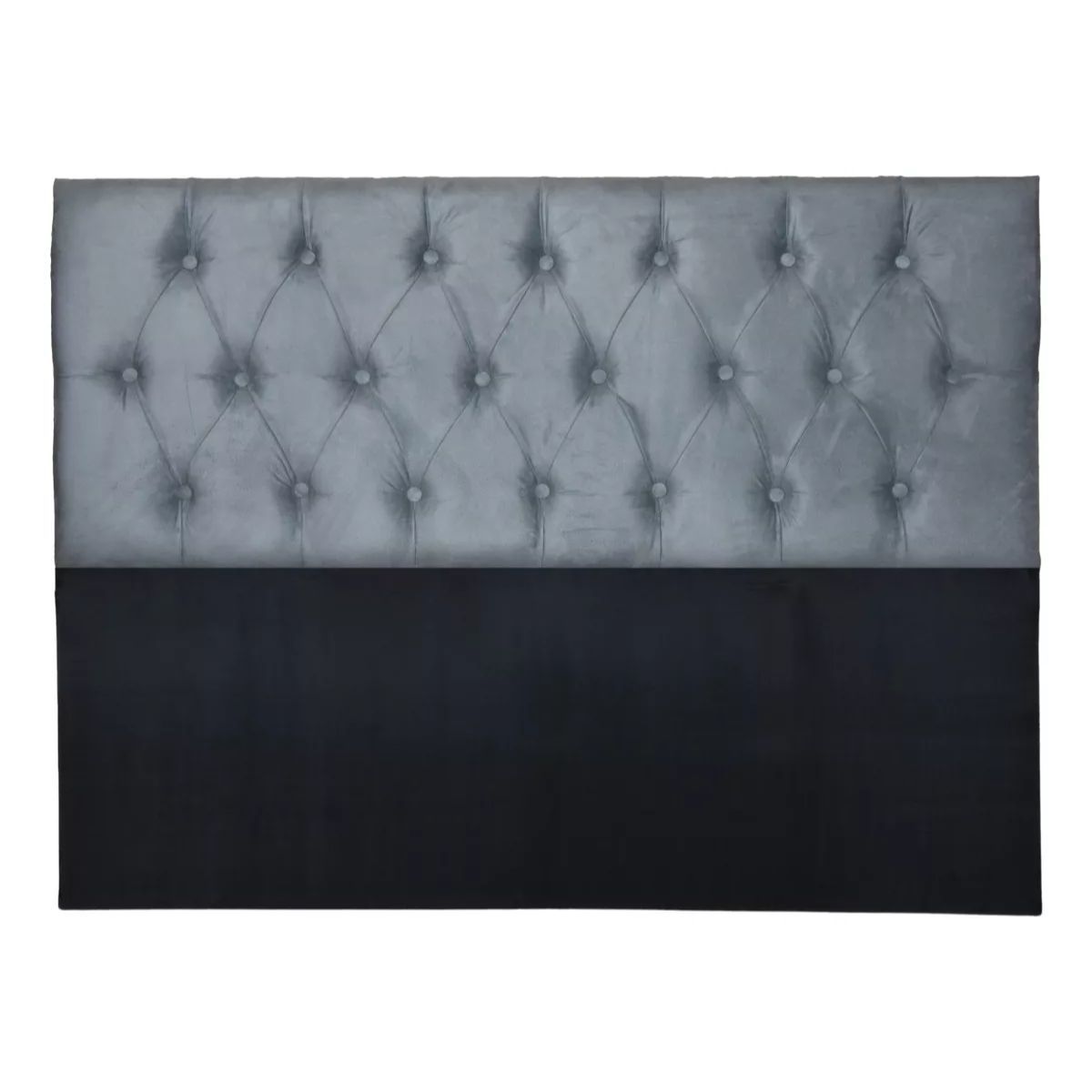 DULCES SUEÑOS - Respaldo A Piso Capitones Premium 2 PLAZA GRIS CLARO FELPA