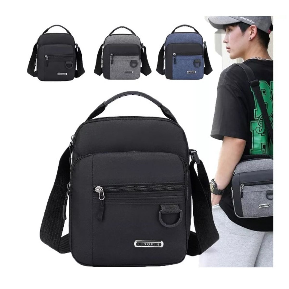 GENERICO - Bolsobandoleramaletín Hombro Mano Oxford Nailon Hombre