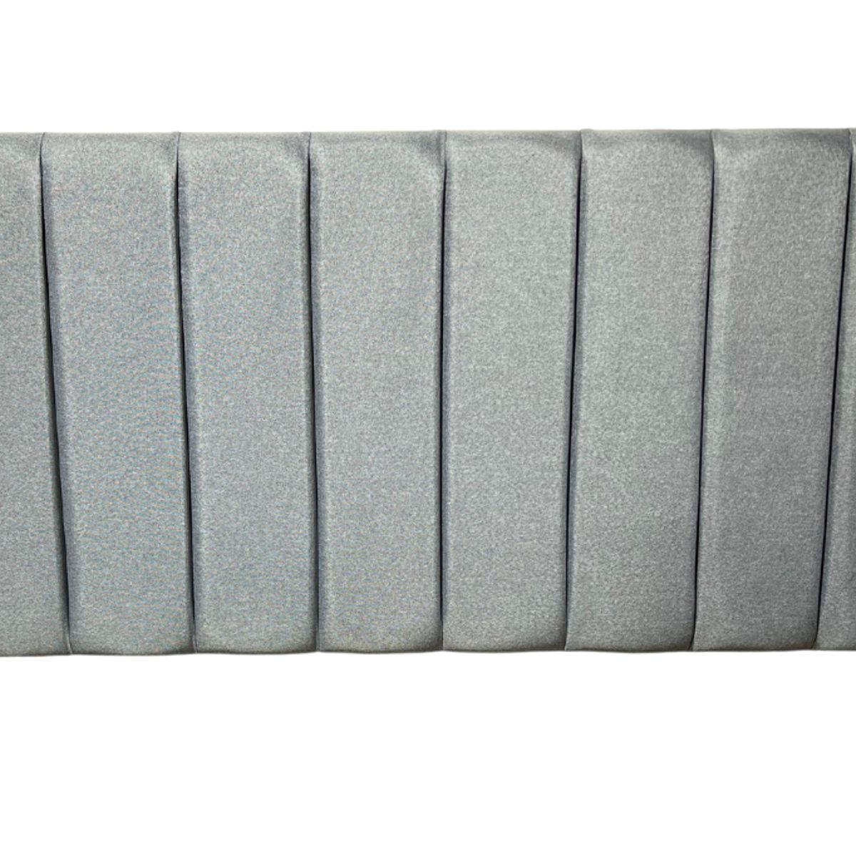 DULCES SUEÑOS - Respaldo Moderno 2 Plaza Modular Lineal GRIS CLARO LINO