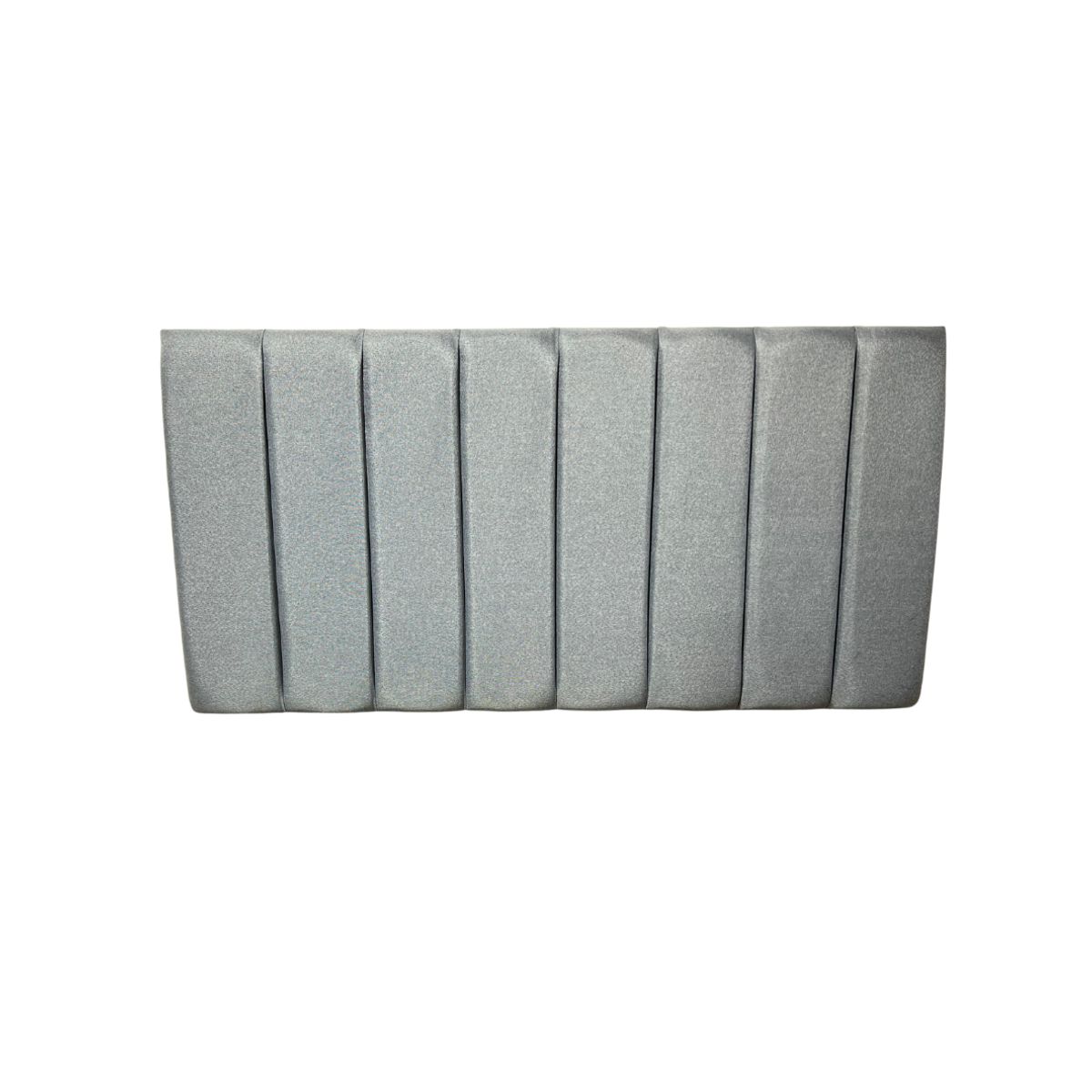 DULCES SUEÑOS - Respaldo Moderno 2 Plaza Modular Lineal GRIS CLARO LINO