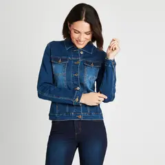CURVI - Chaqueta Mezclilla Azul Claro