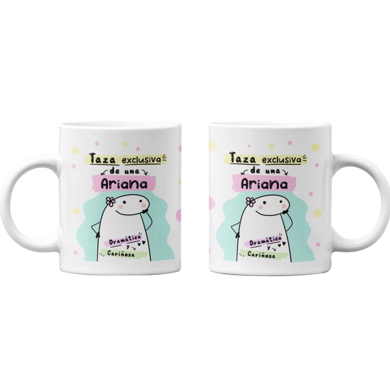 SM - Tazones Tazas blancas Aries Regalo para Ariana Zodiaco SM